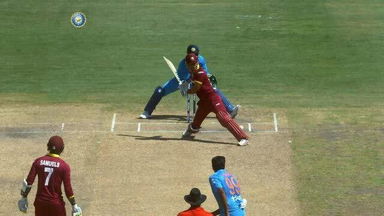 2ND T20I: IND vs WI – Lendl Simmons Wicket