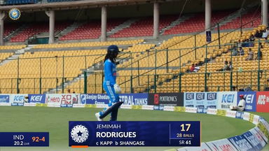 IND-W vs SA-W 2024, 1st ODI: Jemimah Rodrigues Wicket