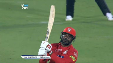 Gayle monstrous hit in the stands