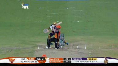 M38: SRH vs KKR – David Warner Six