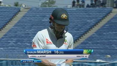 IND vs AUS 2017 - 1st Test day 1 : Shaun Marsh Wicket