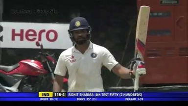 SL vs India, 3rd Test - 2nd Innings : Rohit Sharma's half century