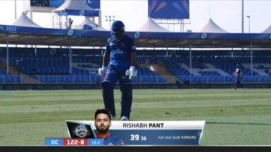 M41: KKR vs DC – Rishabh Pant Wicket