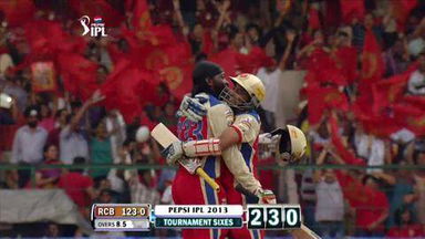 M31: RCB vs PWI – Chris Gayle Six