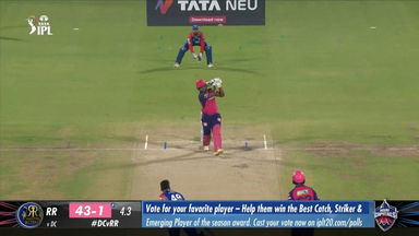 M56: DC vs RR  – Sanju Samson Six