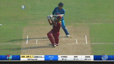 IND vs WI 2018, 1st ODI: Kieran Powell Six