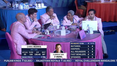 Intense bidding war for Chris Morris