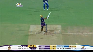 M56: MI vs KKR – Robin Uthappa Six