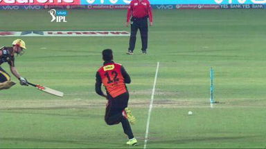 M58: SRH vs KKR – Colin Munro Wicket
