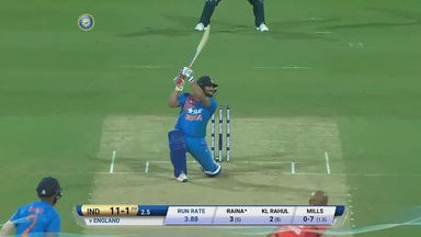 IND vs ENG 2017, 3rd T20I : Suresh Raina Six