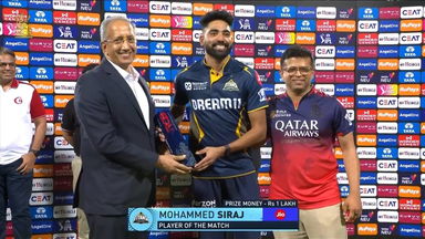 IPL 2025 M14: RCB vs GT - Player of the Match - Mohammad Siraj
