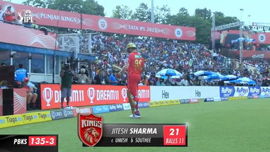 M02: PBKS vs KKR  – Jitesh Sharma  Wicket