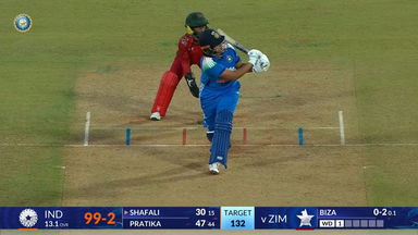 IND-W vs ZIM-W 2026, 3rd ODI: Shafali Verma Six