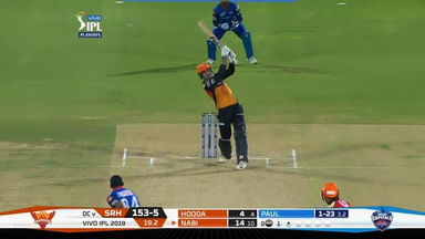 Eliminator: DC vs SRH – Mohammad Nabi Six