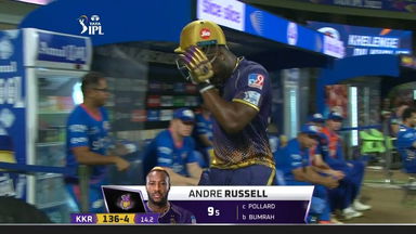 M56: MI vs KKR – Andre Russell Wicket