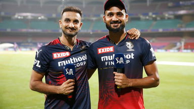 On the mic with Harshal Patel and Akash Deep