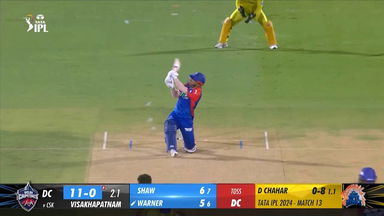 M13: DC vs CSK – David Warner Six