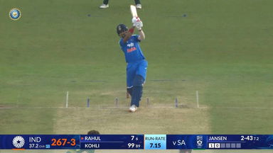 IND vs SA 2025, 2nd ODI: K L Rahul Six