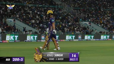 M54: LSG vs KKR – Rinku Singh Wicket