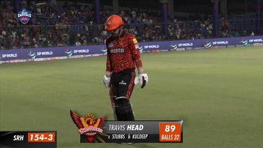 M35: DC vs SRH – Travis Head Wicket