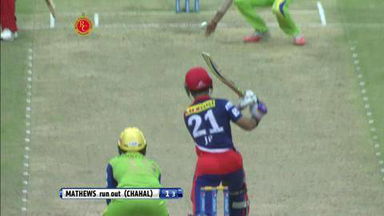 M55: RCB vs DD – Angelo Mathews Wicket