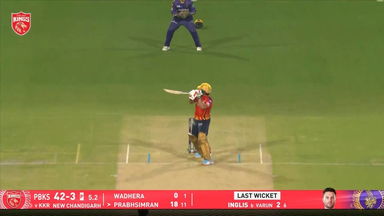 IPL 2025 M31: PBKS vs KKR - Prabhsimran Singh Six