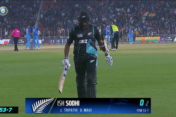 IND vs NZ 2023, 3RD T20I: Ish Sodhi  Wicket