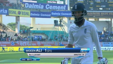 IND vs ENG 2016 - 2nd Test, day 2 : Moeen Ali Wicket