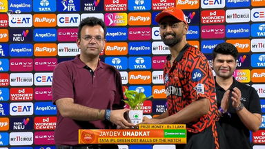 IPL 2025 M68: SRH vs KKR - TATA IPL Green Dot Balls of the Match - Jaydev Unadkat