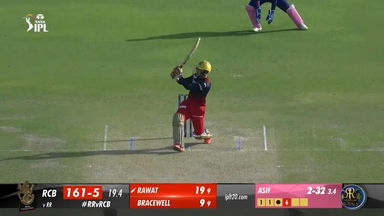 M60: RR vs RCB –  Anuj Rawat  Six