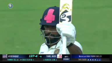 Ranji Trophy  2022/23: T Ravi Teja's fighting 72