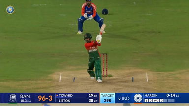 IND vs BAN 2024, 3rd T20I: Towhid Hridoy Six
