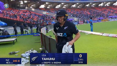 IND-W vs NZ-W 2024, 2nd ODI: Lea Tahuhu Wicket