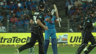 India's successful DRS call courtesy Dhawan