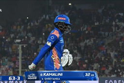 Wicket: Match 1, Mumbai Indians vs Royal Challengers Bengaluru, WPL 2026: G. Kamalini Wicket