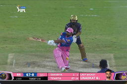 M54: KKR vs RR – Rahul Tewatia Six
