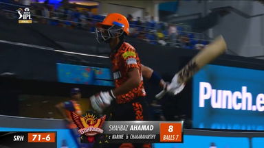 Final: KKR vs SRH – Shahbaz Ahmed Wicket
