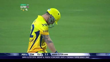 M15: PER vs CSK –  Brendon McCullum Wicket