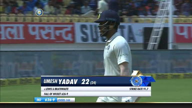IND vs WI 2018, 1st Test Day 2: Umesh Yadav Wicket