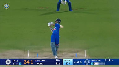 IND vs AFG 2024, 2ND T20I: Yashasvi Jaiswal Six