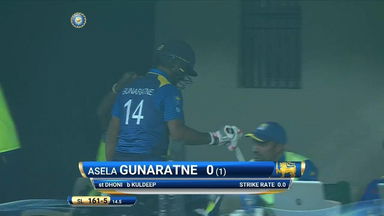 IND vs SL 2017, 2nd T20I: Asela Gunaratne Wicket