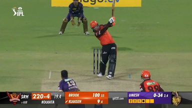 M19: KKR vs SRH – Heinrich Klaasen Six