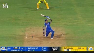 IPL 2025 M38: MI vs CSK - Suryakumar Yadav Six