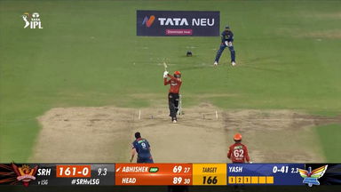 M57: SRH vs LSG  – Abhishek Sharma Six