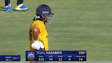 Senior Womens One Day Trophy 2023-24 SF2: Uttarakhand vs Maharashtra: Tejal Hasabnis' valiant knock of 105(143)