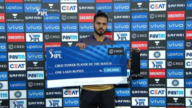 M05: KKR vs MI – CRED Power Player of the Match – Nitish Rana