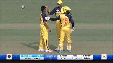 Syed Mushtaq Ali Trophy 2020-21, JSCA vs TNCA: Fall of wickets