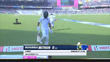 IND vs BAN 2019, 2nd Test, Day 1: Mohammad Mithun Wicket
