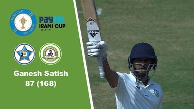 Irani Cup 2018-19: ROI vs Vidarbha - Ganesh Satish's 87
