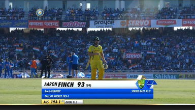 IND vs AUS 2019, 3rd ODI: Aaron Finch Wicket